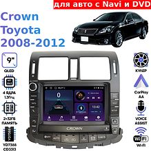 Штатная магнитола Toyota Crown 2008 - 2012 Wide Media LC9742ON-2/32T для авто с Navi и DVD
