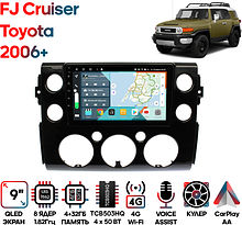 Штатная магнитола Toyota FJ Cruiser 2006+ Wide Media KS9474QR-4/32 черная