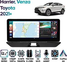 Штатная магнитола Toyota Harrier, Venza 2021+ Wide Media MT2106QU-4/32 (для авто без JBL)