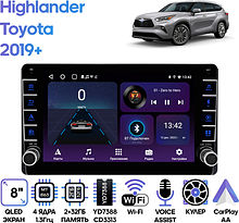 Штатная магнитола Toyota Highlander 2019+ Wide Media LC9679ON-2/32B
