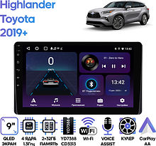 Штатная магнитола Toyota Highlander 2019+ Wide Media LC9679ON-2/32T