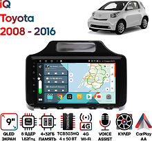 Штатная магнитола Toyota iQ 2008 - 2016 Wide Media KS9589QR-4/32