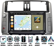 Штатная магнитола Toyota Land Cruiser Prado 2009-2013 Wide Media MT9842QU-4/32 (авто с 3 кам.) тип 2