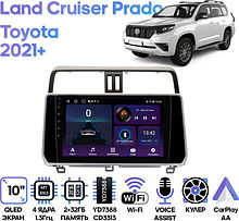 Штатная магнитола Toyota Land Cruiser Prado 2021+ Wide Media LC1333ON-2/32T прав. руль и без 360