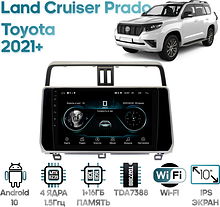 Штатная магнитола Toyota Land Cruiser Prado 2021+ Wide Media LC1334ON-2/32T прав. руль и 360