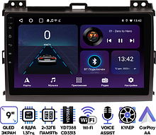 Штатная магнитола Toyota Land Cruiser Prado, Lexus GX 2002 - 2009 Wide Media LC9063ON-2/32T без усил