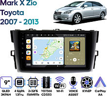 Штатная магнитола Toyota Mark X Zio 2007 - 2013 Wide Media MT9565QU-4/32