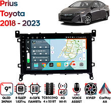 Штатная магнитола Toyota Prius 2018 - 2023 Wide Media KS9379QR-4/32