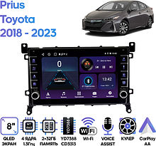 Штатная магнитола Toyota Prius 2018 - 2023 Wide Media LC9379ON-2/32