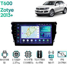 Штатная магнитола Zotye T600 2013+ Wide Media LC1076QU-4/64